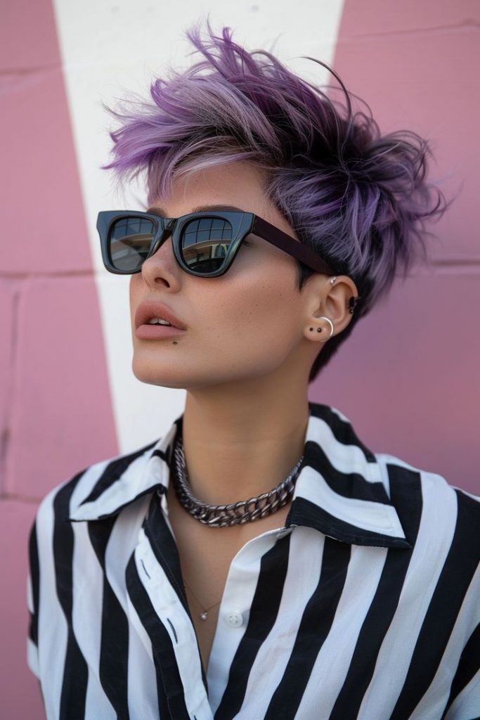 8. Playful Purple Pixie for K-Pop Fans