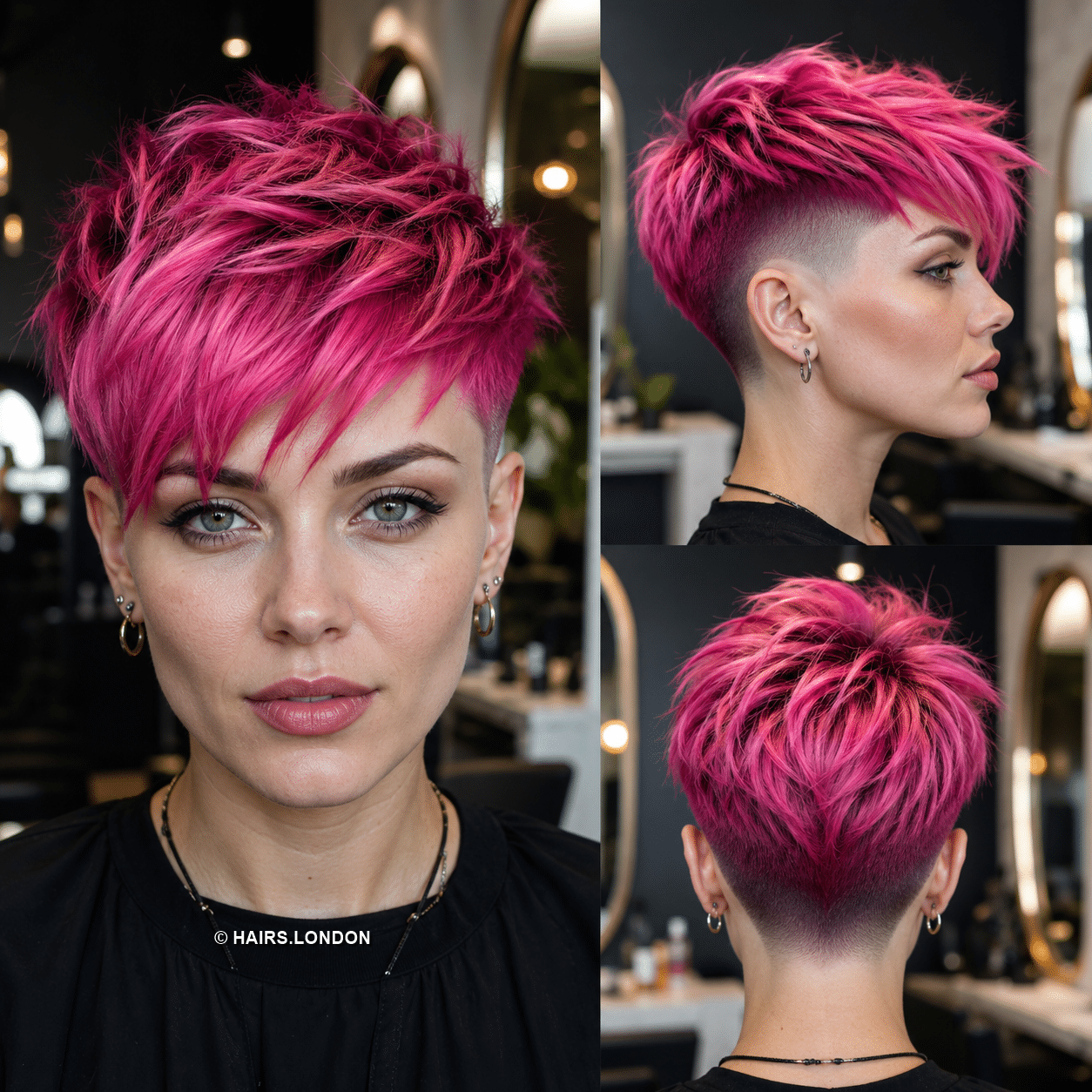 Neon Raspberry Riot Hair