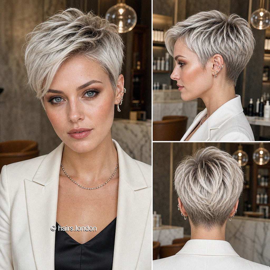 Chic Long Pixie Cuts for a Fresh Look Arctic Pearl Blonde Hair
