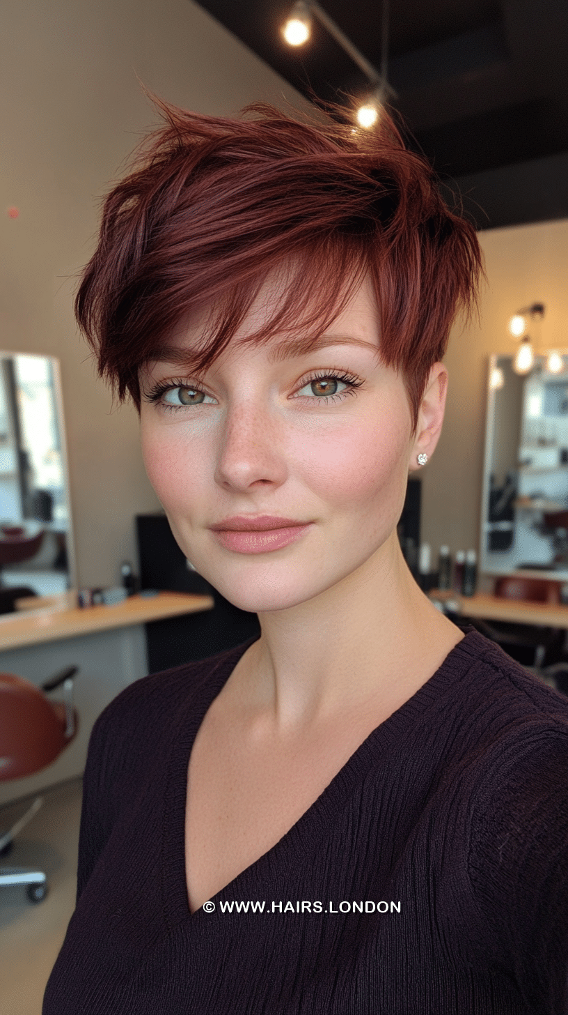 Deep Auburn Red Hair