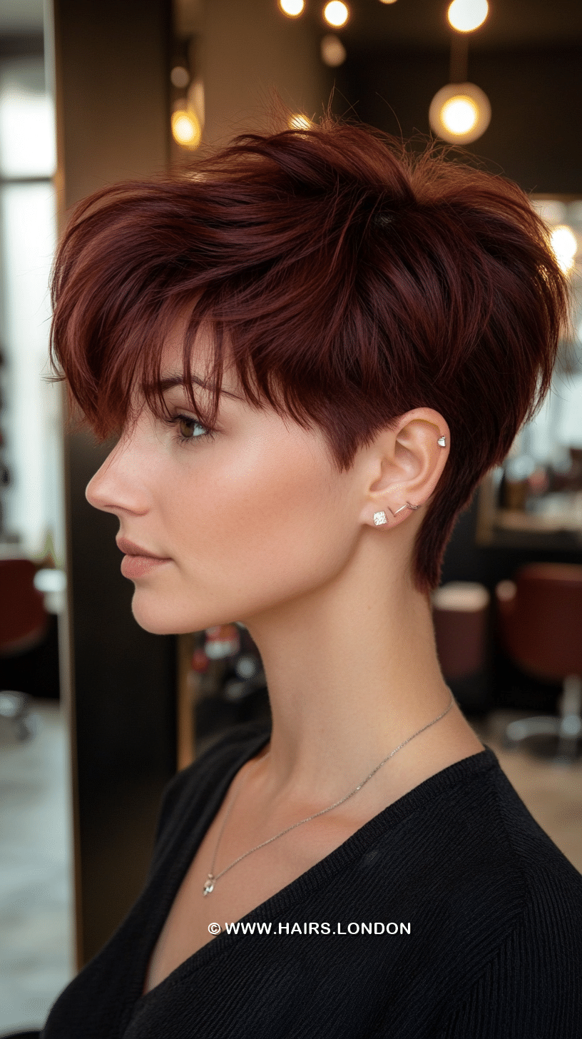 Deep Burgundy Cherry Hair