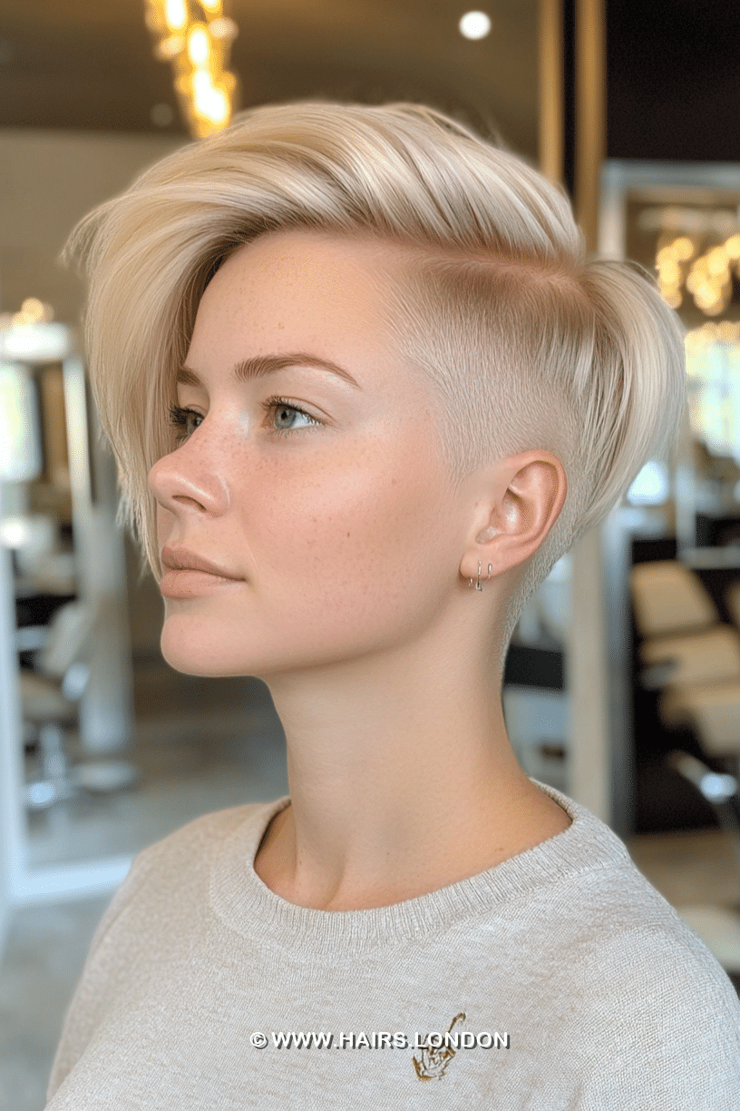 Icy Platinum Blonde Hair