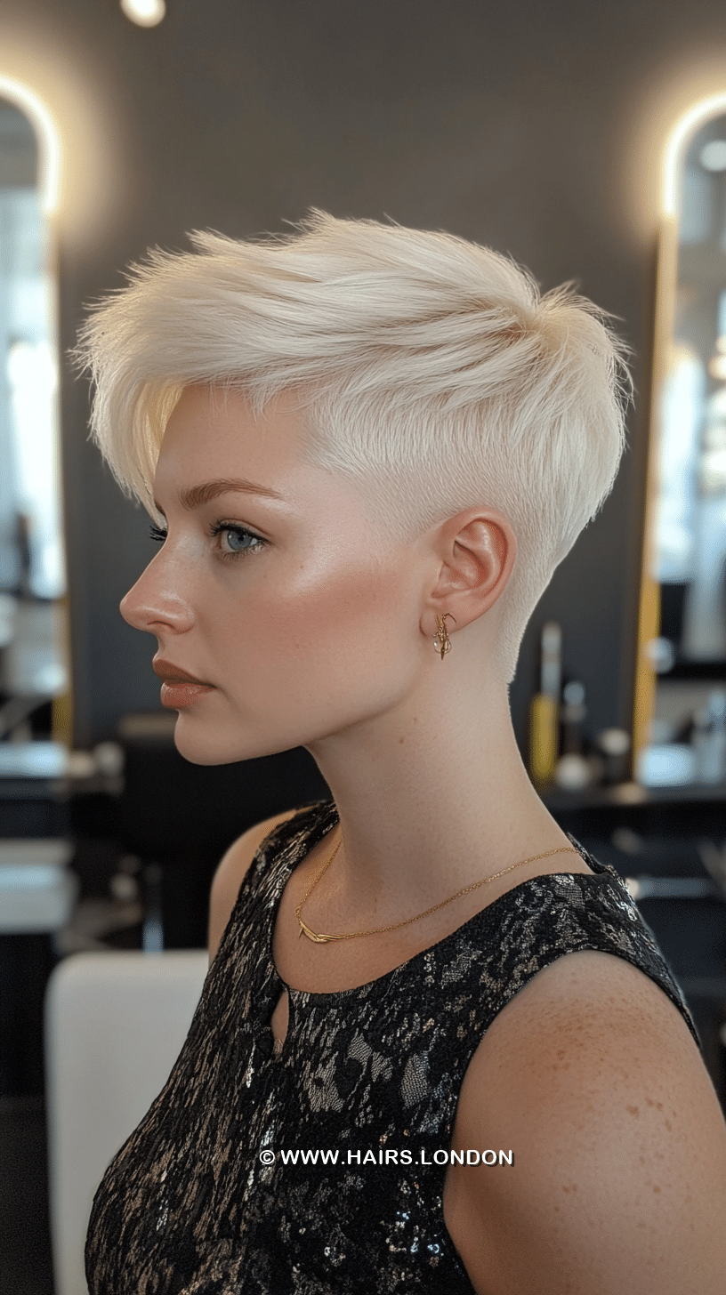 Icy Platinum Blonde Hair