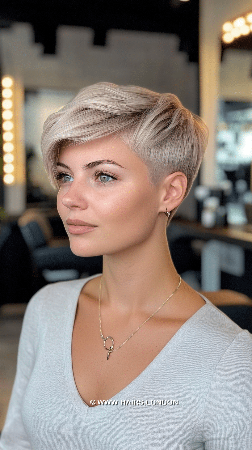 Icy Silver Blonde Hair