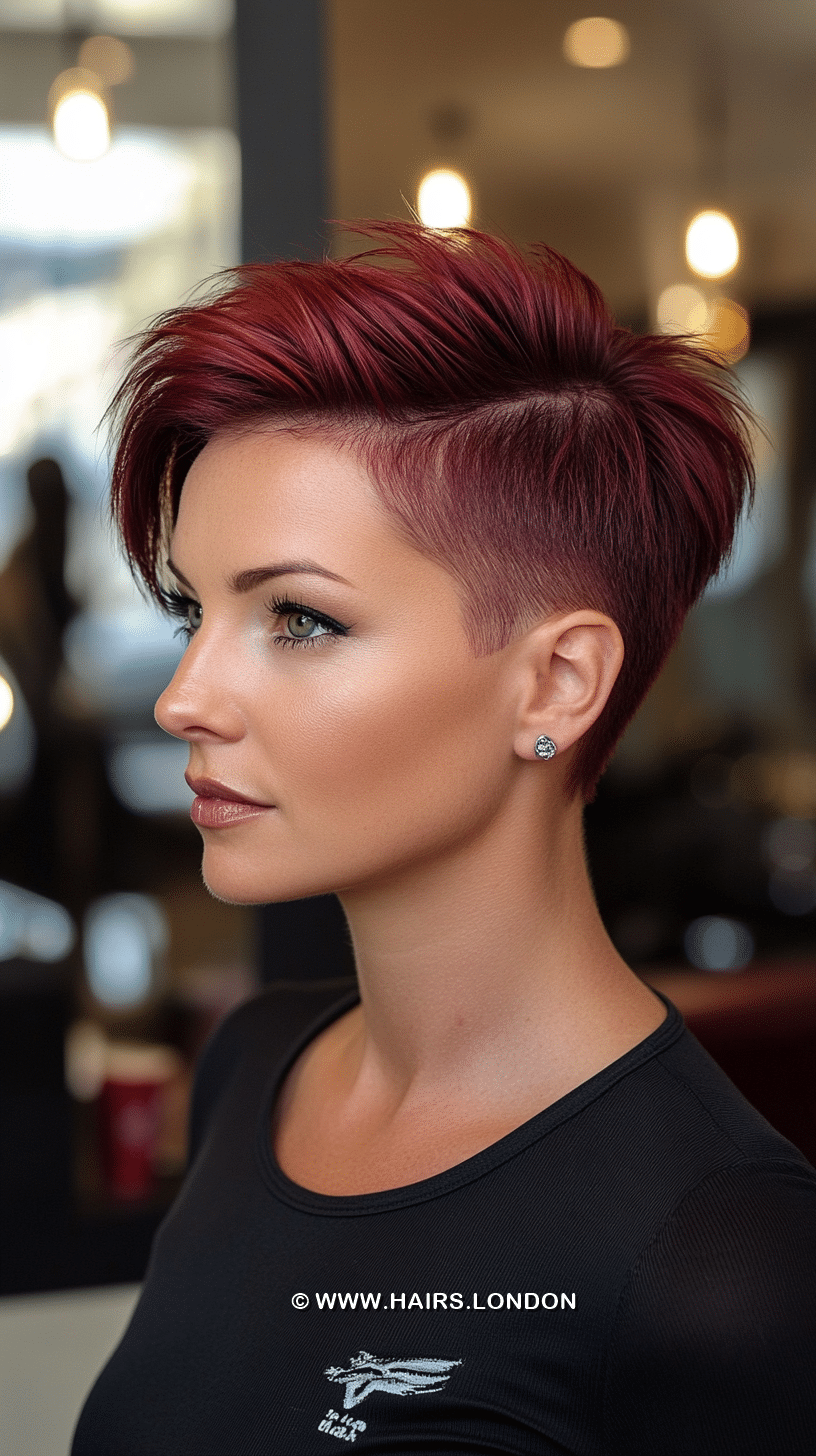 Rich Cherry Burgundy Hair