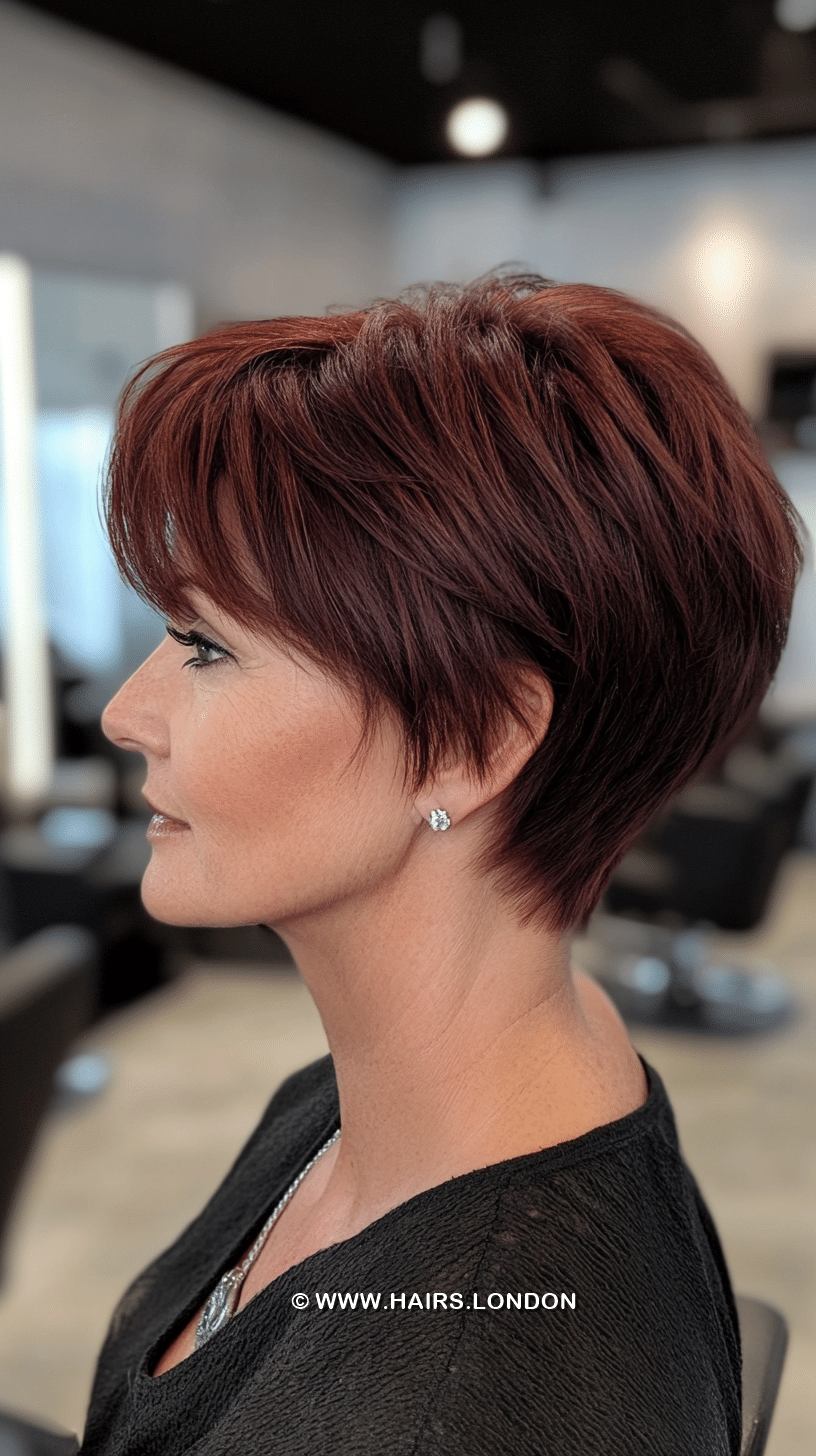 Rich Mahogany Auburn Hair