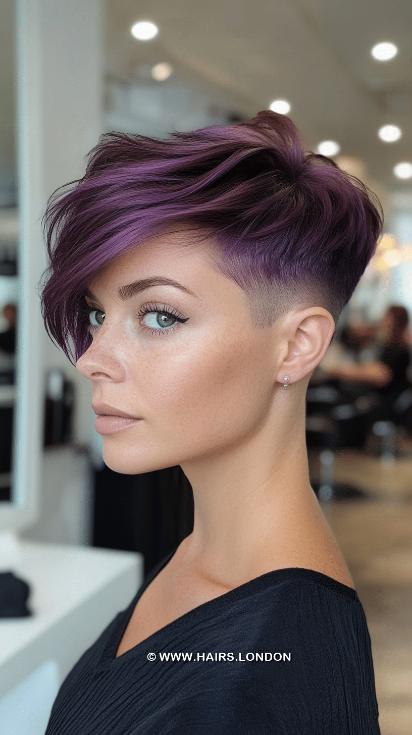Smoky Violet Purple Hair