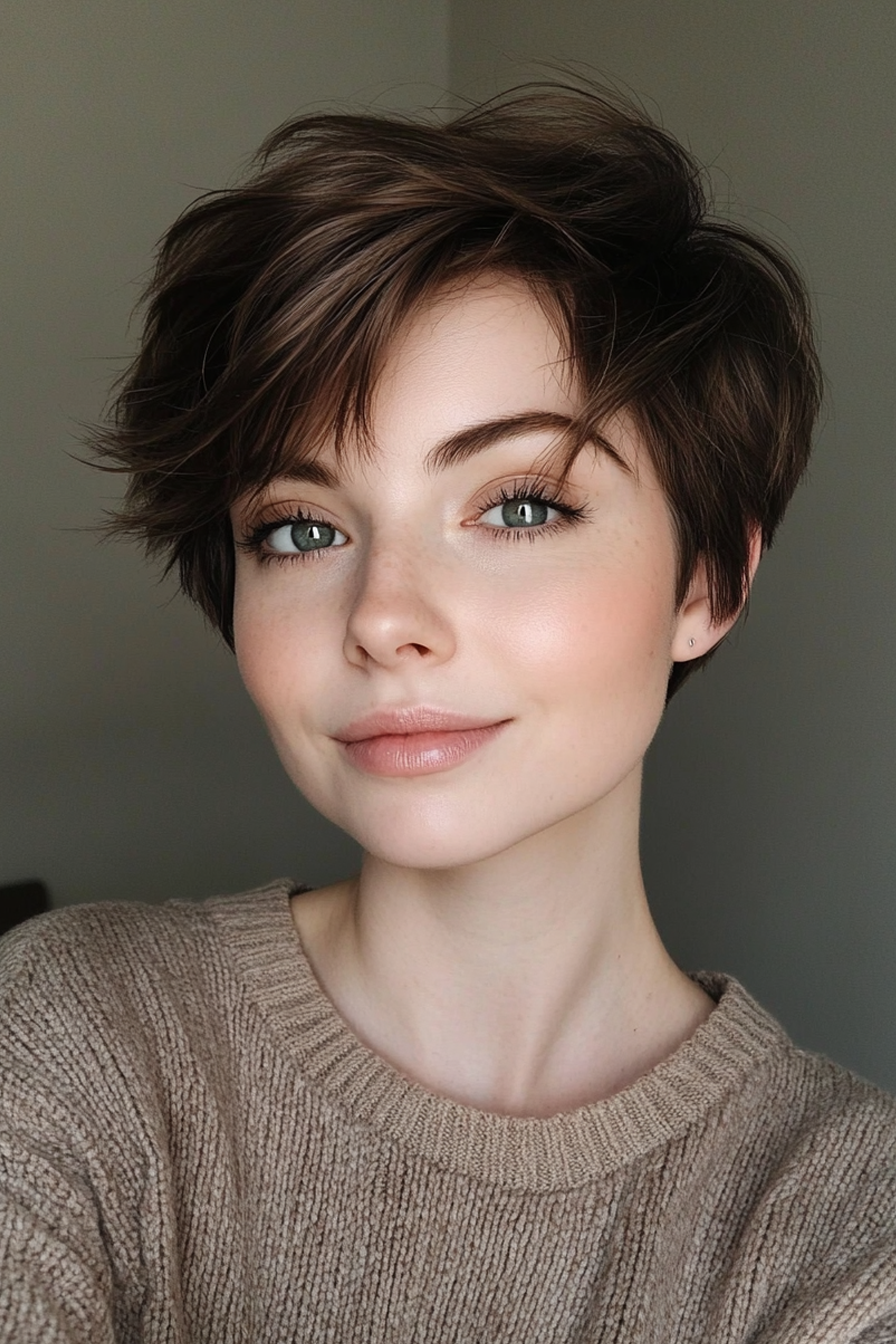 Angled Pixie Bob in Soft Mocha