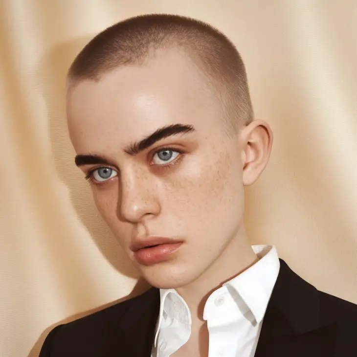 Classic Shaved Buzz Cut for Minimalist Beauty