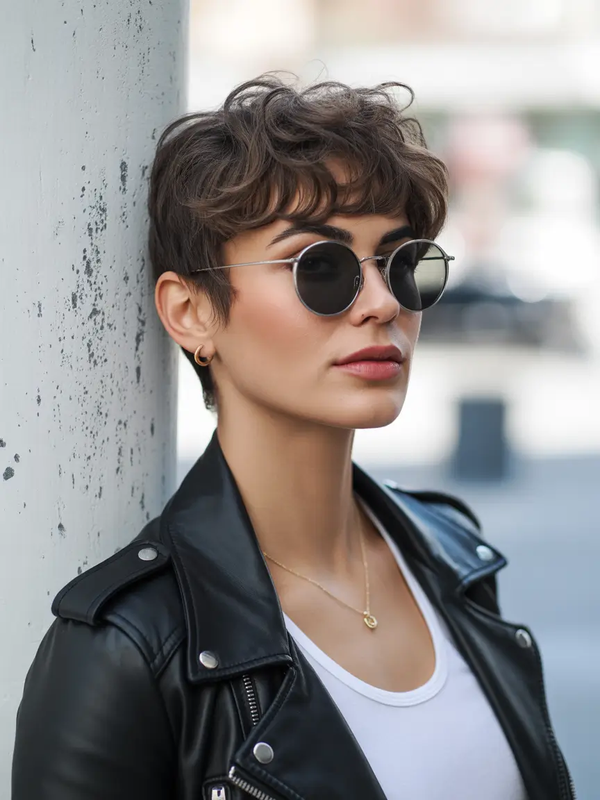 Cool Girl Curls: The Effortless Rocker Pixie