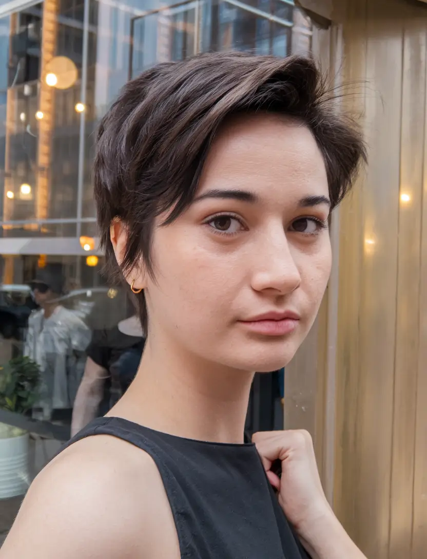 Evening-Ready Sleek Pixie