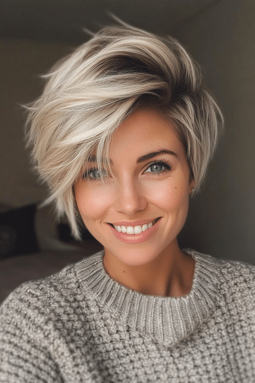 Feathered Pixie Bob in Smoky Ash Blonde