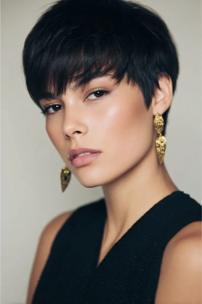 Fine Hair Edgy Long Pixie