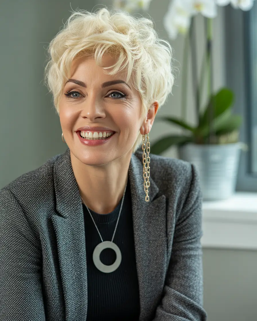 Fluffy Blonde With Executive Energy