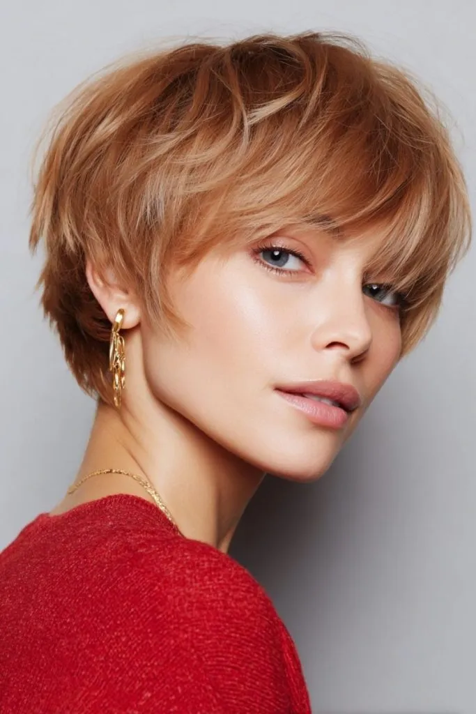 Inverted Cute Layered Pixie Bob