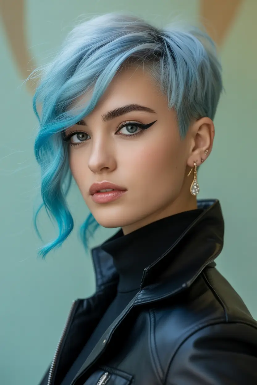 Sky Blue Wave Pixie