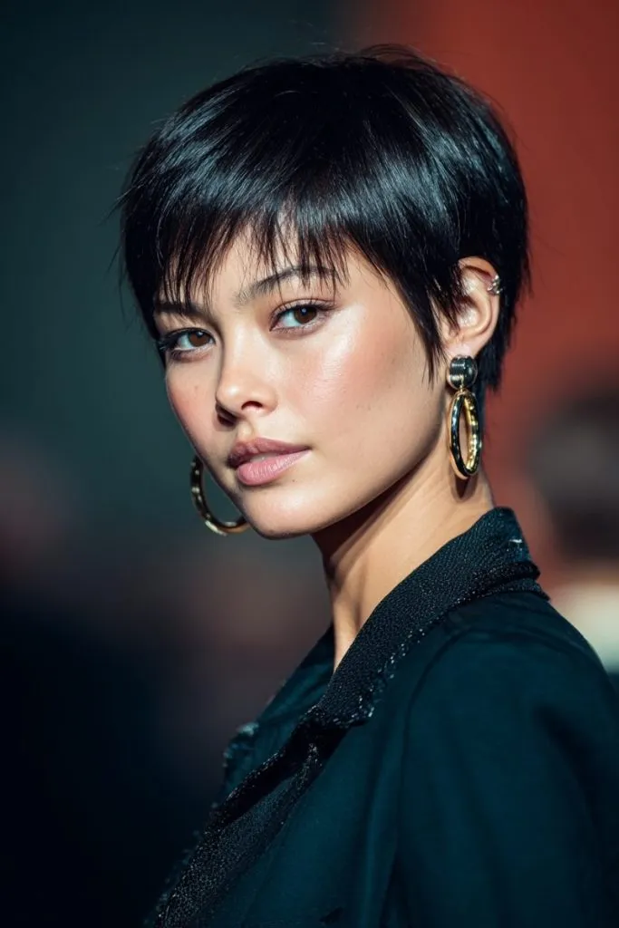 Straight Refined Pixie Cut