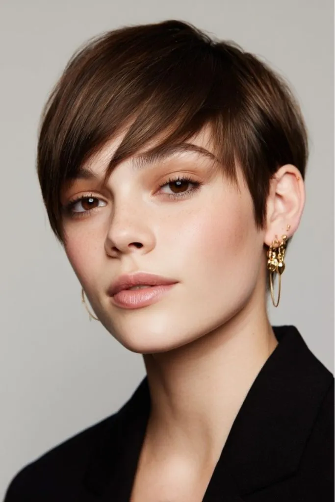 Textured-End Long Pixie Hairstyles