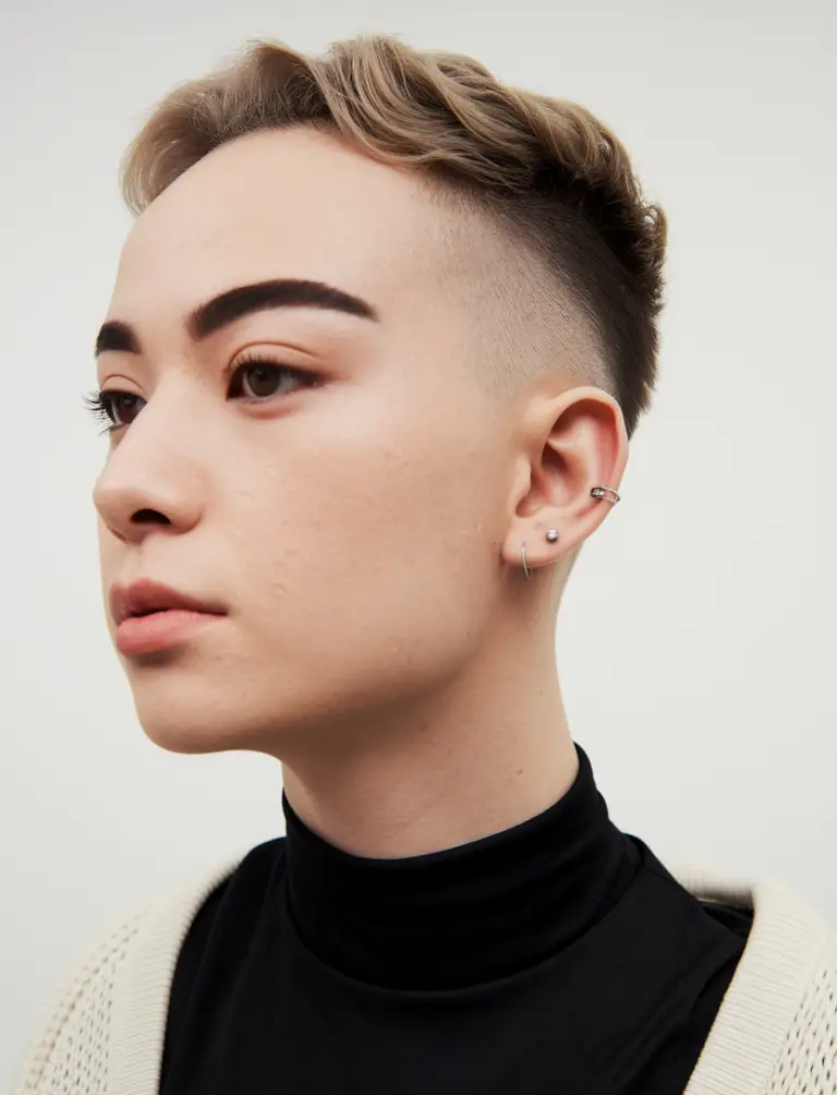 Ultra-Short Buzz Cut with a Bold Undercut