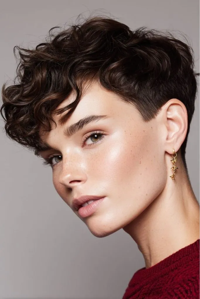 Undercut Wavy Pixie
