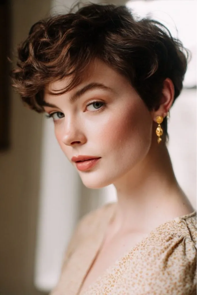 Vintage Style Long Pixie