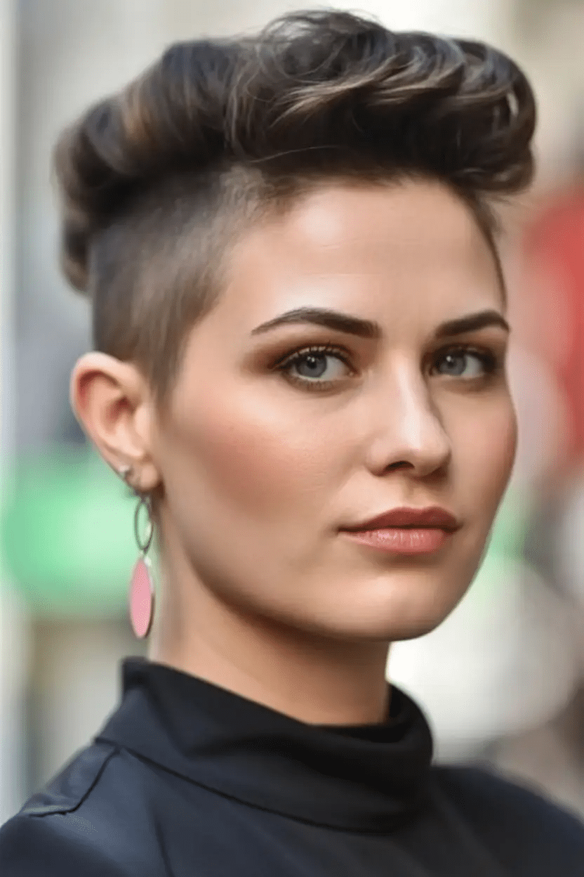 Voluminous Tapered Pompadour