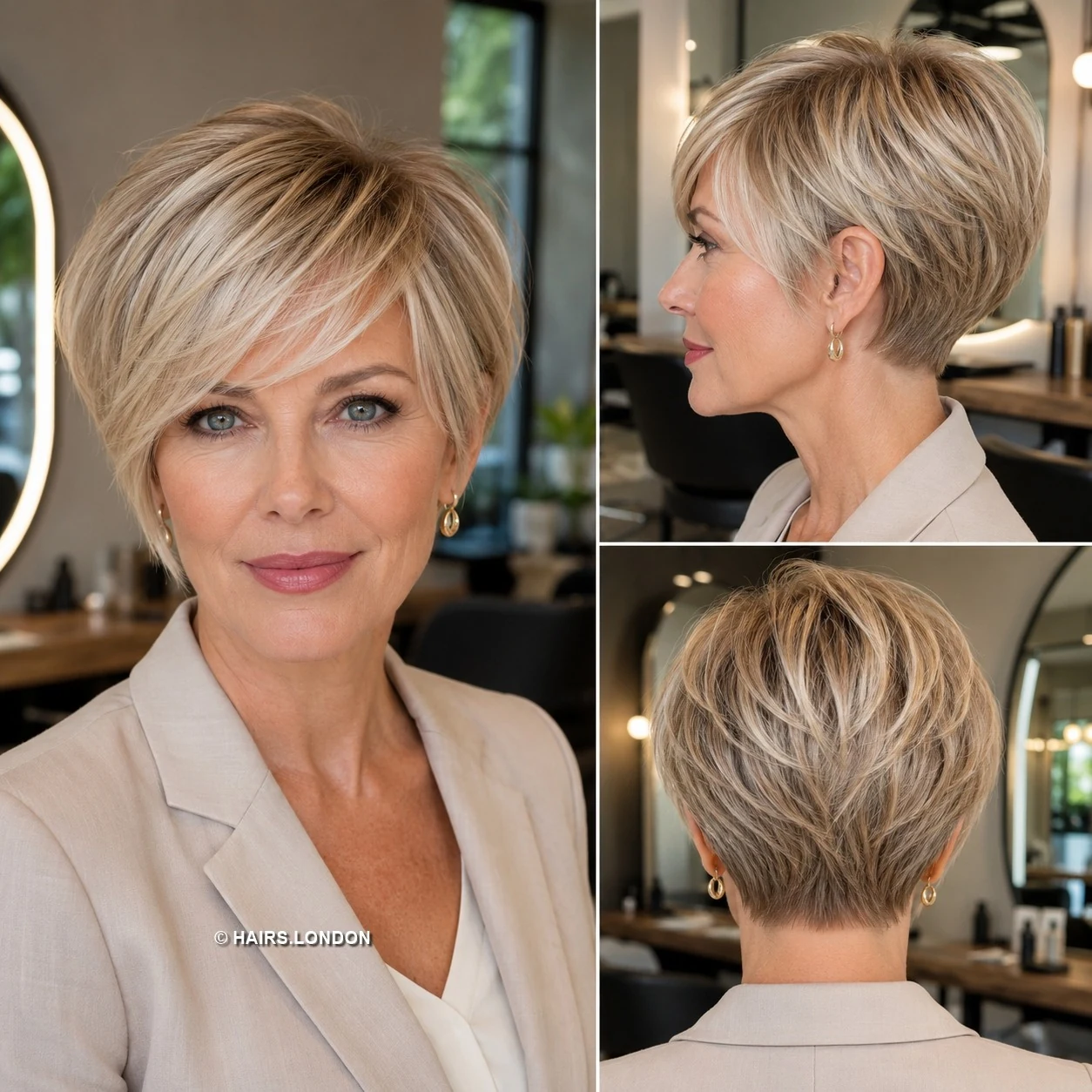 20 Textured Pixie Cuts with Bold Color, Swept Fringes and Crown Lift Blonde Feathered Pixie