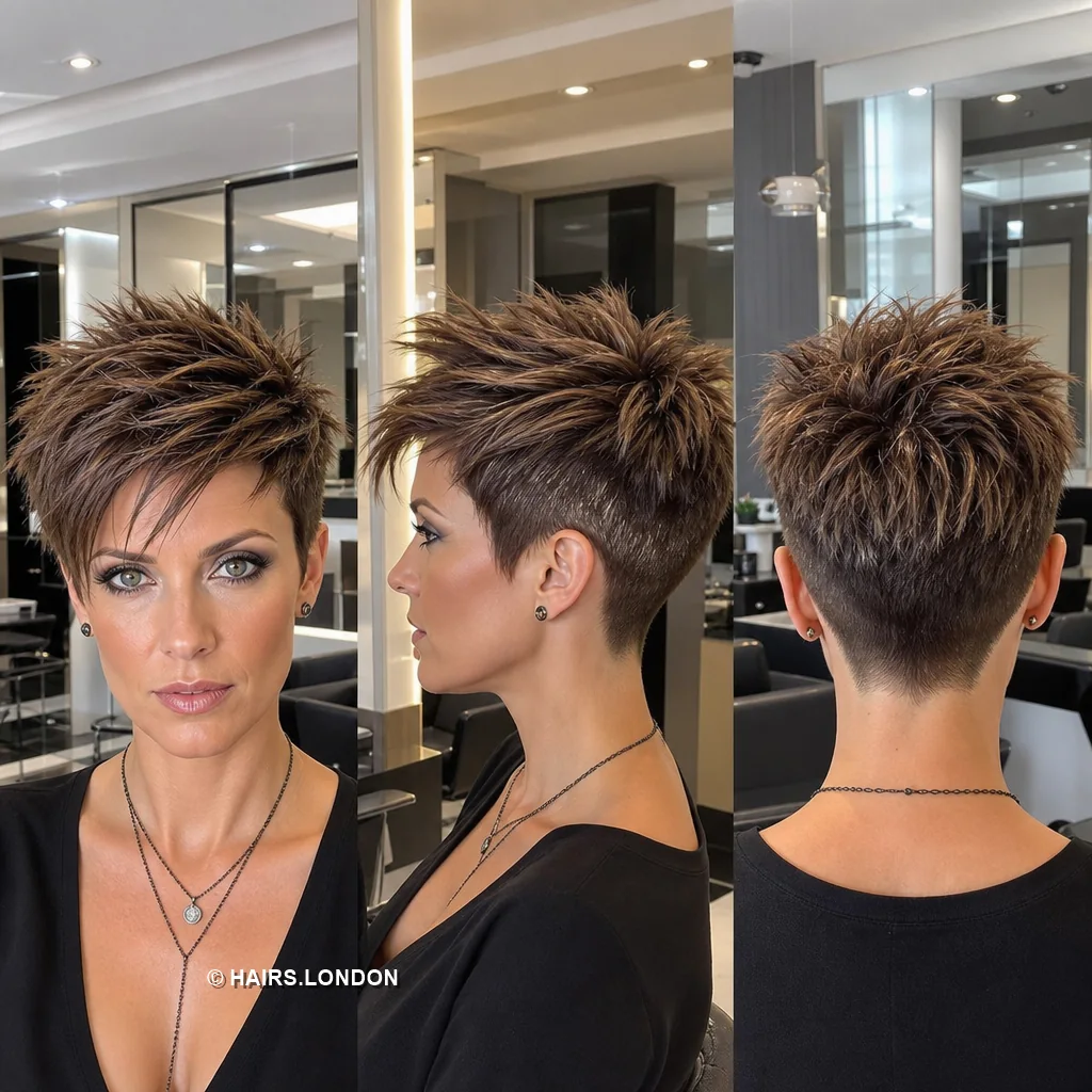 20 Edgy Pixie Haircuts with Spiky Texture, Tapers and Bold Color Bronde Quiff Pixie