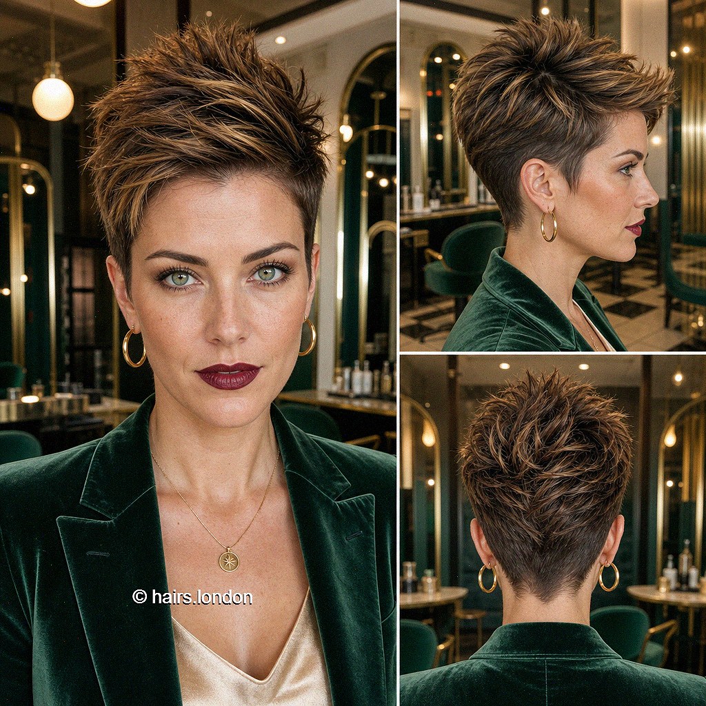 Bronze Tousled Pixie