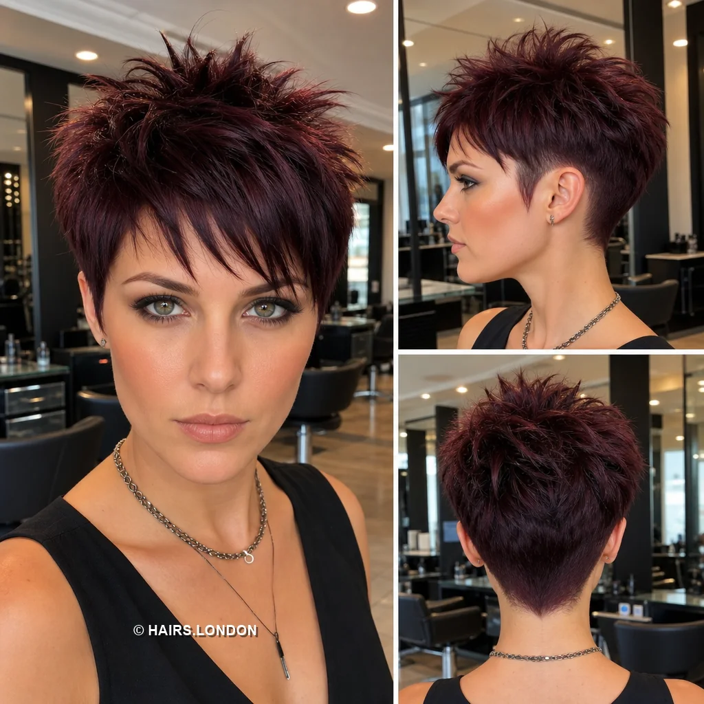 Burgundy Crown Pixie
