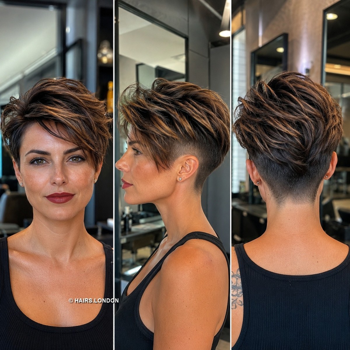 Caramel Choppy Pixie