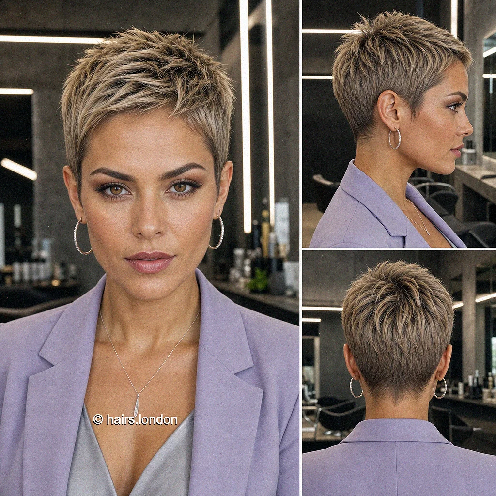 20 Edgy Pixie Haircuts with Spiky Texture, Tapers and Bold Color Caramel Textured Pixie