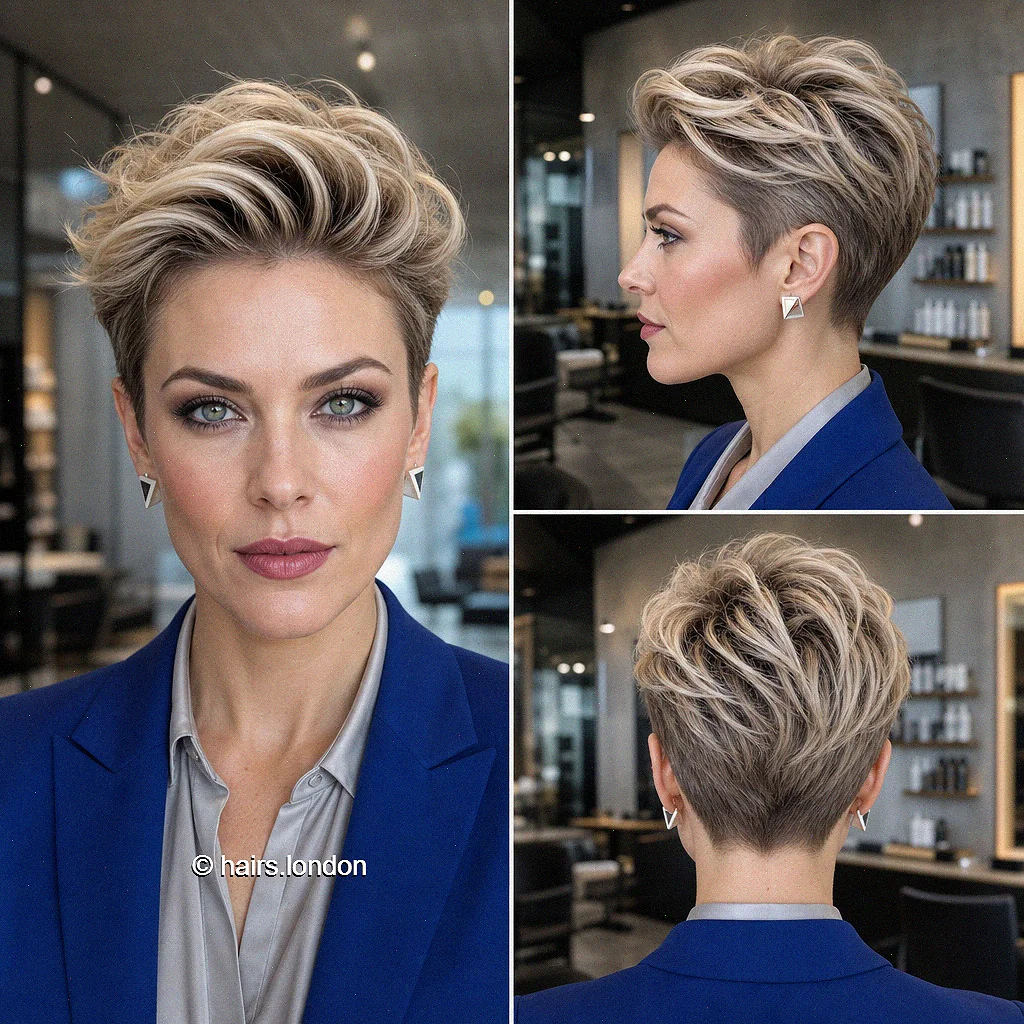 Champagne Pompadour Pixie