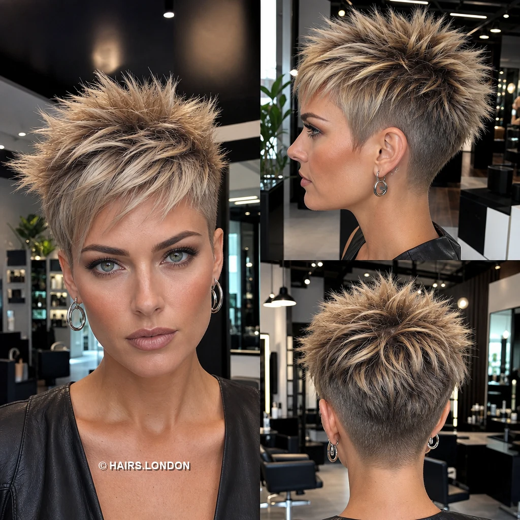 Champagne Spiky Pixie