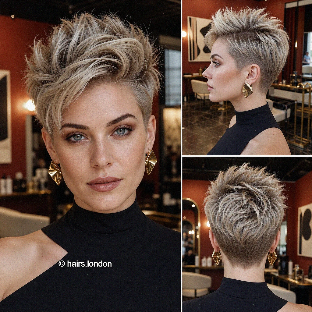 Champagne Spiky Pixie