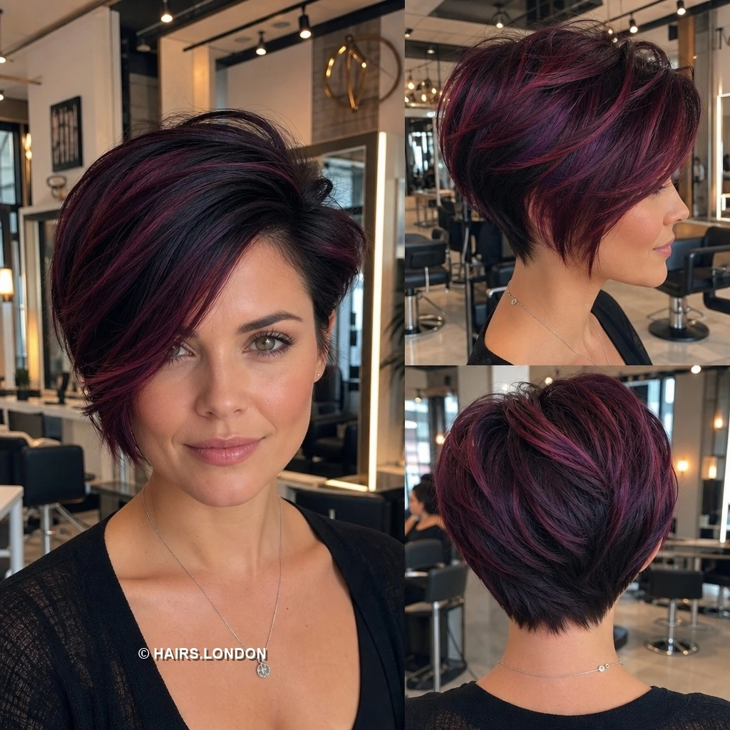 20 Textured Pixie Haircuts with Color, Volume and Modern Shape Cherry Long Pixie