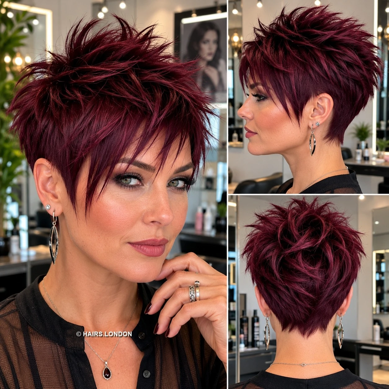 Cherry Spiky Pixie
