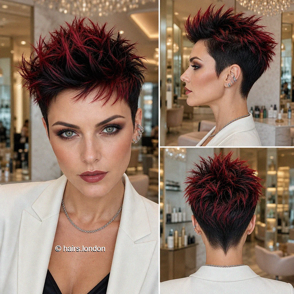 Cherry Spiky Pixie