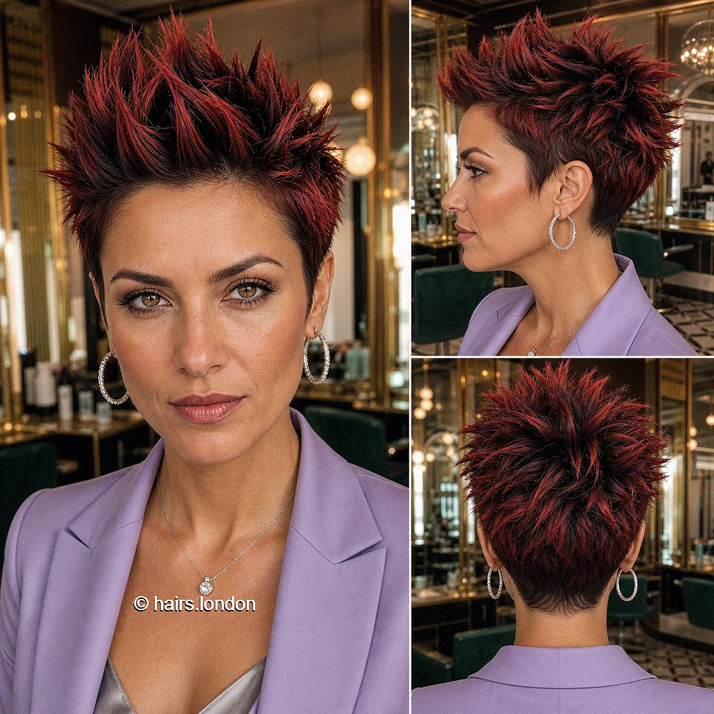 20 Textured Pixie Haircuts with Bold Colors and Soft Curls Cherry Textured Pixie
