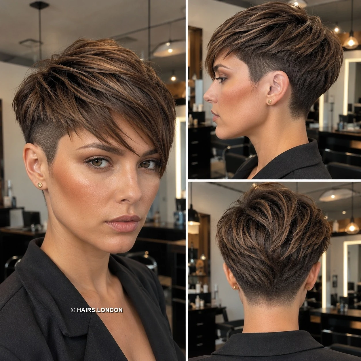 Chocolate Highlighted Pixie