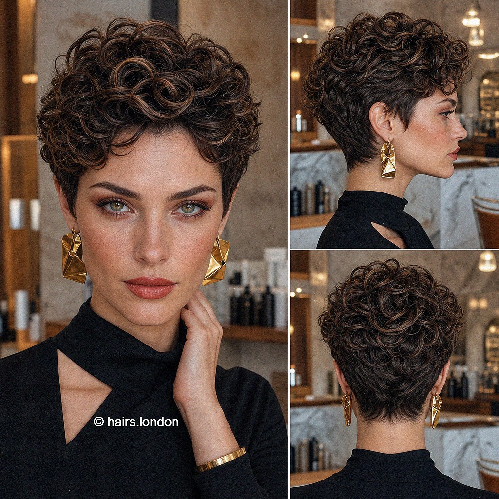 Cocoa Curly Pixie