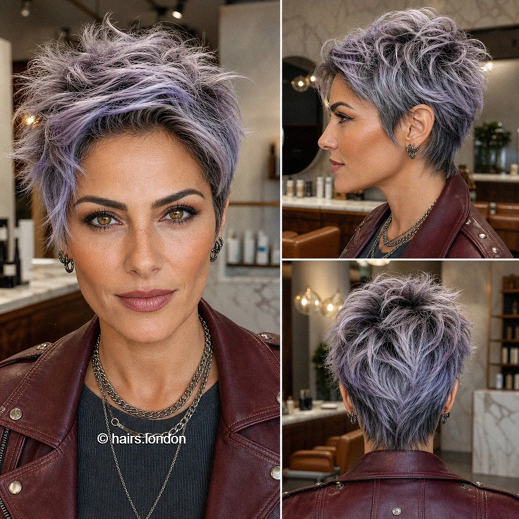 20 Bold Pixie Haircuts with Spiky Texture, Rich Color and Volume Copper Brown Pixie