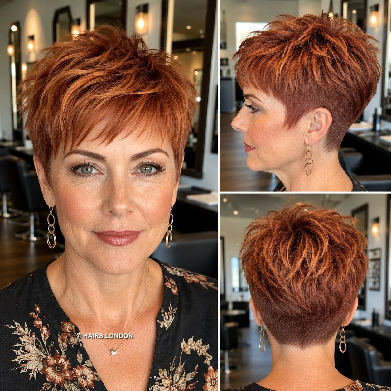 20 Textured Pixie Haircuts with Bold Colors and Soft Curls Copper Layered Pixie