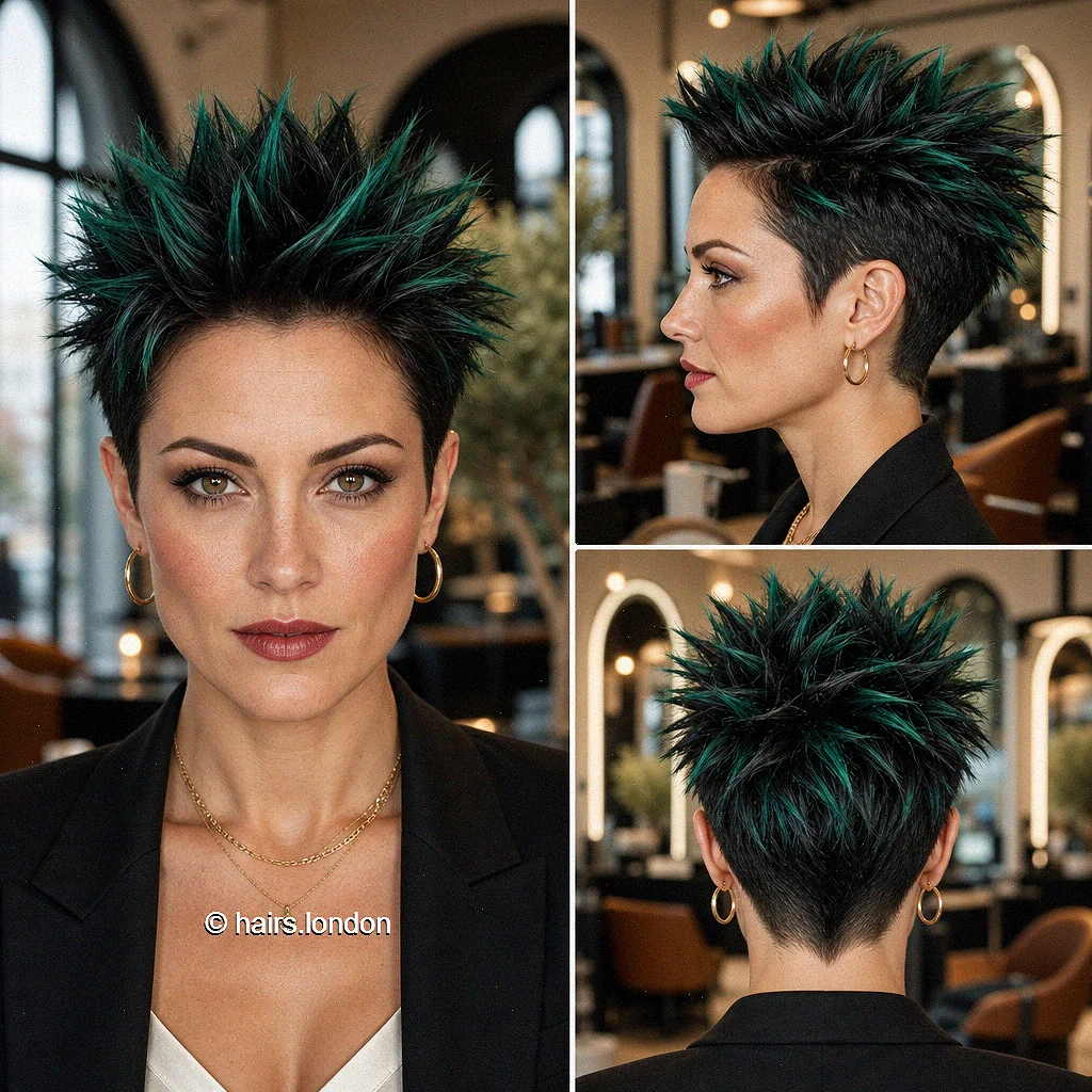 Emerald Spiky Pixie