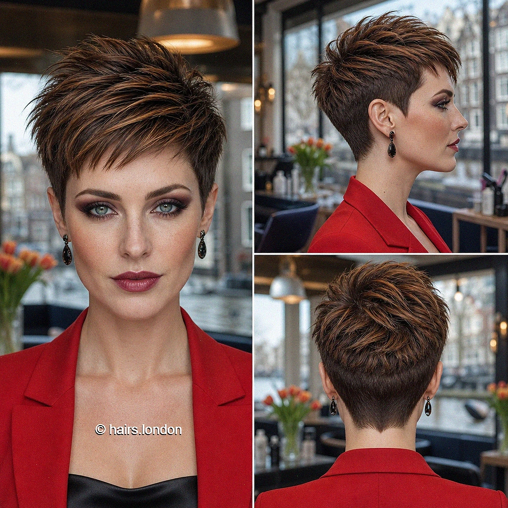 20 Textured Pixie Haircuts with Color, Volume and Modern Shape Espresso Textured Pixie