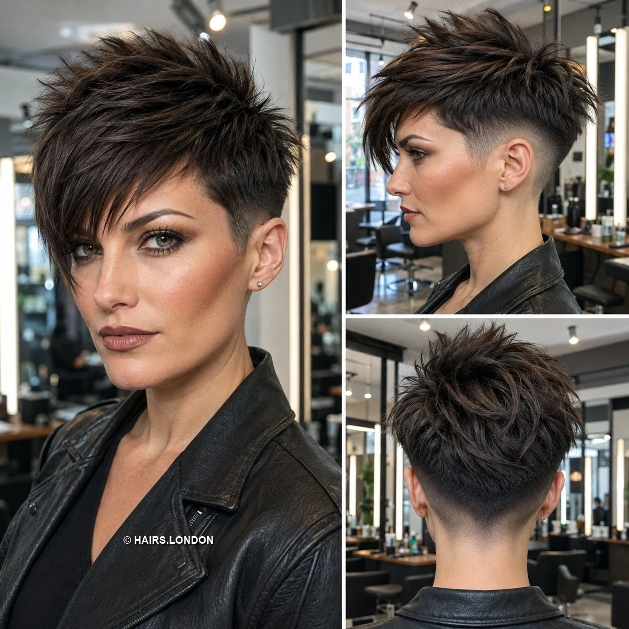 20 Bold Undercut Pixie Haircuts with Texture and Color Espresso Textured Pixie