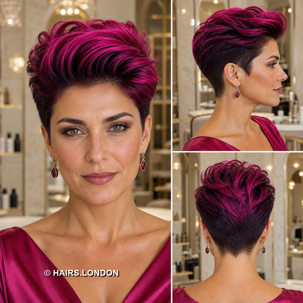 Fuchsia Quiff Pixie