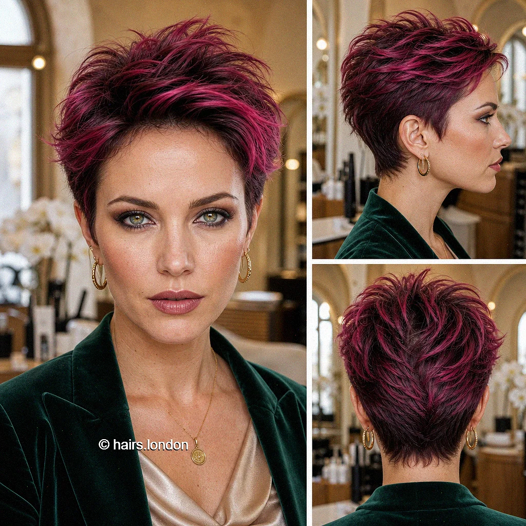 Fuchsia Quiff Pixie
