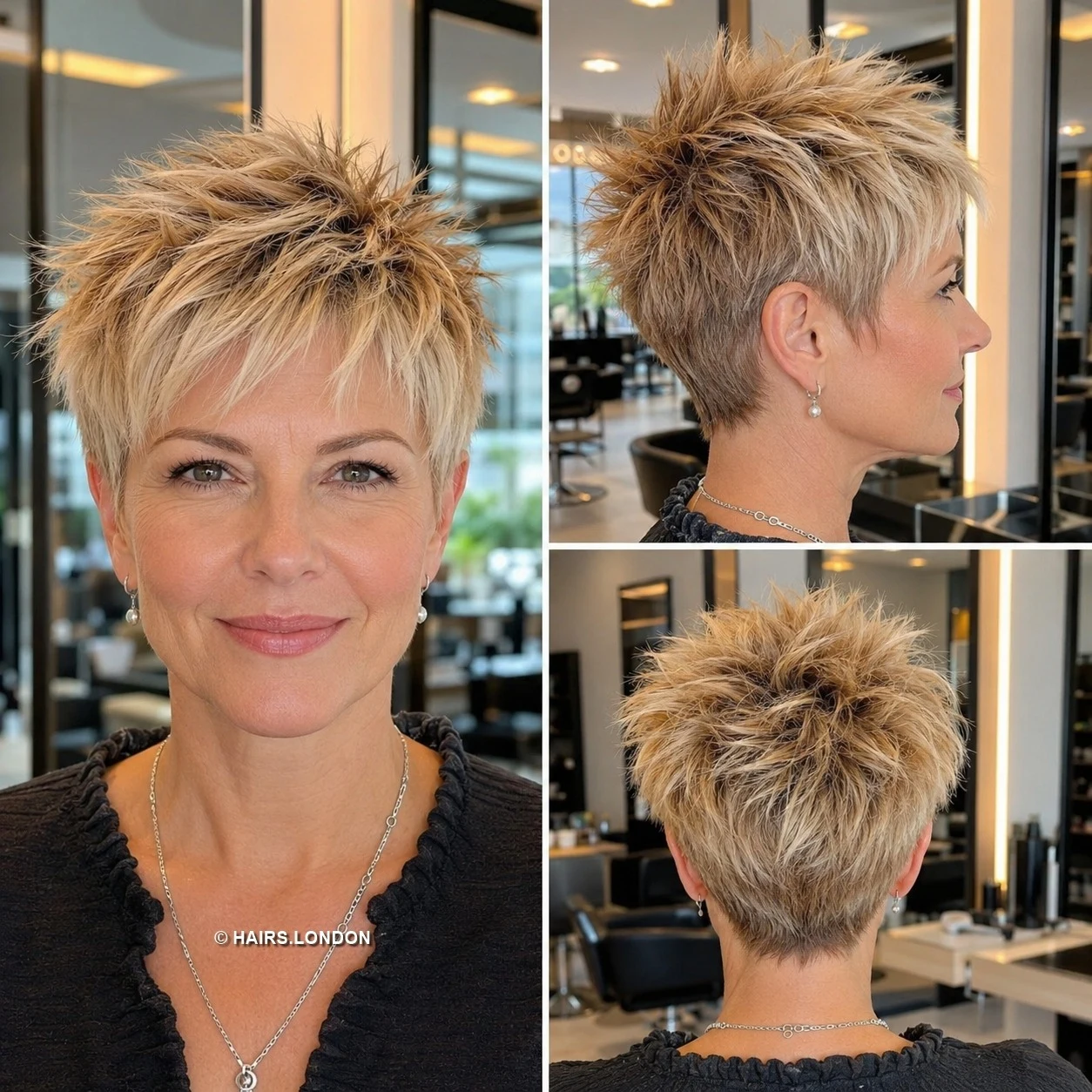 20 Textured Pixie Haircuts with Bold Colors and Soft Curls Golden Choppy Pixie