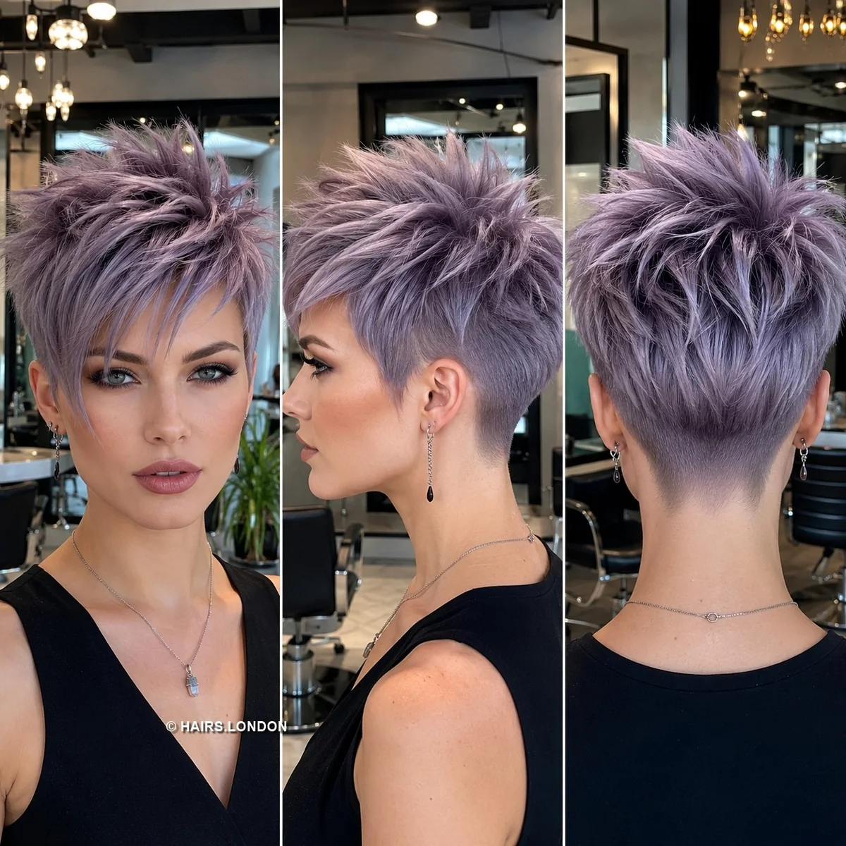 Mauve Choppy Pixie